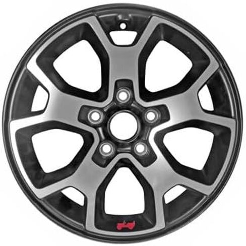 حافة عجلة ألومنيوم مقاس 17x7.5 بوصة لسيارة جيب رانجلر 2018-2019 متوافقة مع جيب رانجلر 2018-2019 - ملائمة تمامًا - استبدال مباشر in Saudi Arabia