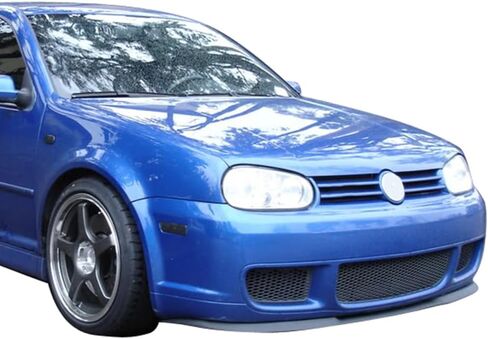 IKON MOTORSPORTS Front Bumper Cover Compatible With 1999-2005 Volkswagen Golf Mk4 R32 Style Unpainted Steel Mesh Cover Guard Protection Conversion Factory Replacement Body Kit, 2000 2001 2002 2003 in Saudi Arabia