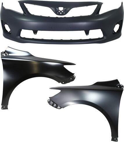 Garage-Pro Front Bumper Cover Kit For 2011-2013 Toyota Corolla, Front Bumper Replacement, Primed in Saudi Arabia