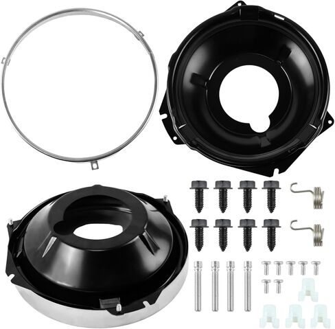 Suitable for Chevrolet headlight buckle and installation bucket kit, with stainless steel sealing beam ring and hardware in Saudi Arabia