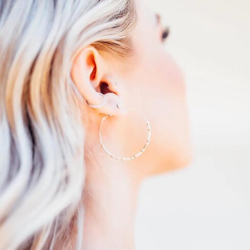 الفولاذ المقاوم للصدأ مورس كود هوب أقراط للنساء أفضل الأصدقاء هدايا ملهمة للفتيات في سن المراهقة عيد الميلاد الأزواج المسافة مطابقة المجوهرات in Kuwait