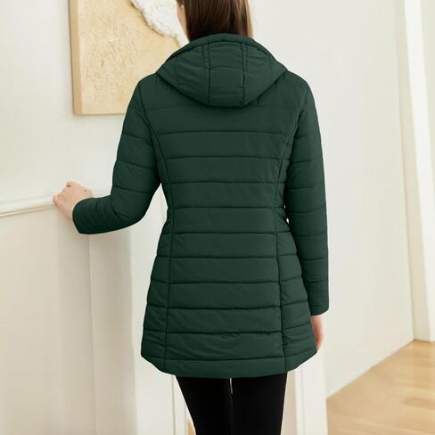 Winter Coats for Women 2025 Sherpa Fleece Lined Long Puffer Down Jackets Plus Size Warm Thicken Parkas with Hood in Saudi Arabia