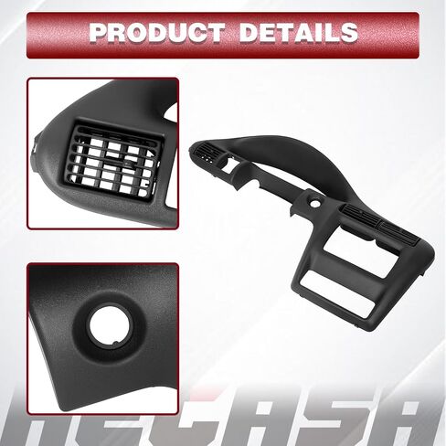 HECASA Dash Panel Replacement Compatible with 2000 2001 2002 2003 2004 2005 Chevy Cavalier Instrument Panel Cover Dash Board Black for Part Number 22698064 in Saudi Arabia