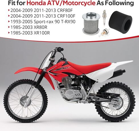 JAVIK حامل مرشح الهواء شرارة التوصيل مجموعة لهوندا CRF80F CRF100F XR100R XR80R Sportrax 90 TRX90 1985-2013 O.E.M #17212-KJ2-003 17211-GN1-760 in Saudi Arabia