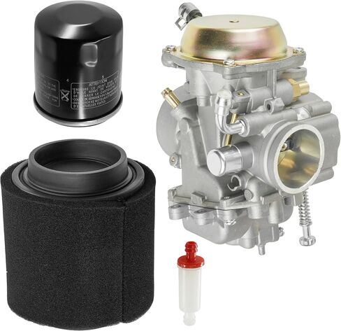 Caltric Air & Fuel Filter W/Carburetor Compatible with Polaris Hawkeye 300 2X4 4x4 2006-2010 / Sawtooth 200 2006-2007 in Saudi Arabia
