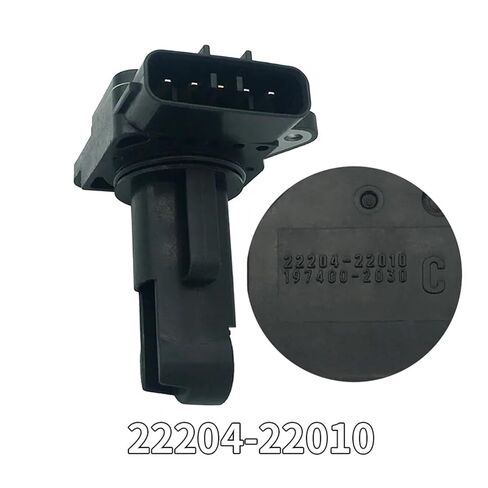 محول مستشعر تدفق الهواء قطعة واحدة 22204-22010 متوافق مع Toyota Yaris 1.6 1.8 2.4 مقياس تدفق مستشعر كتلة الهواء 197400-2030 2220422010 قاعدة تثبيت عداد الهواء in Kuwait