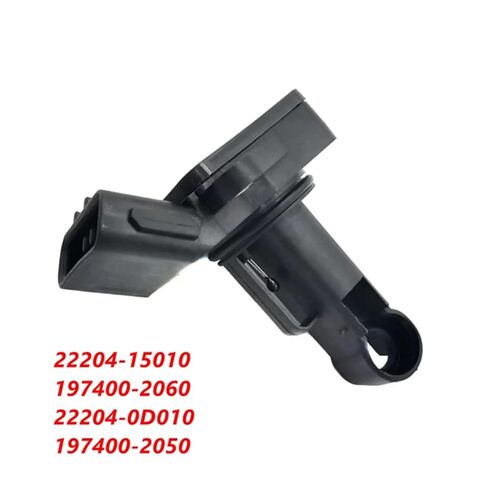 محول مستشعر تدفق الهواء 22204-15010 197400-2060 MAF مستشعر مقياس تدفق الهواء الشامل متوافق مع لكزس SC430 GS430 تويوتا كورولا 22204-0D010 197400-2050 قاعدة تثبيت عداد الهواء in Kuwait
