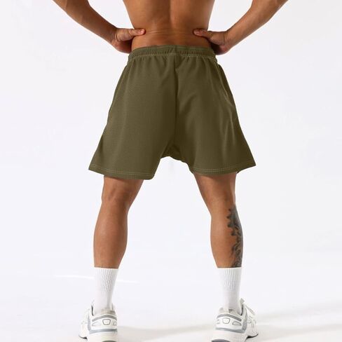 Men's Athletic Running Shorts Lightweight Basic Sports Basketball Gym Shorts with Pockets in Saudi Arabia