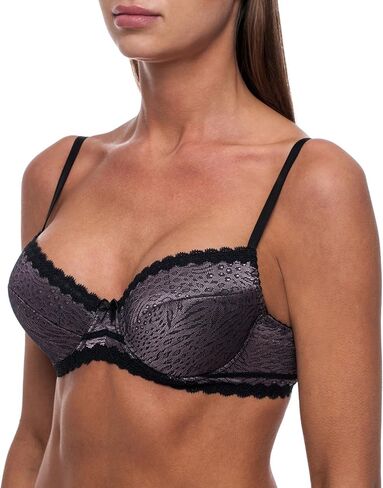frugue Women's Push-Up Padded Lace Plunge Underwire T-Shirt Bra in Kuwait