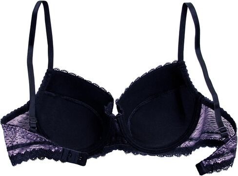 frugue Women's Push-Up Padded Lace Plunge Underwire T-Shirt Bra in Kuwait