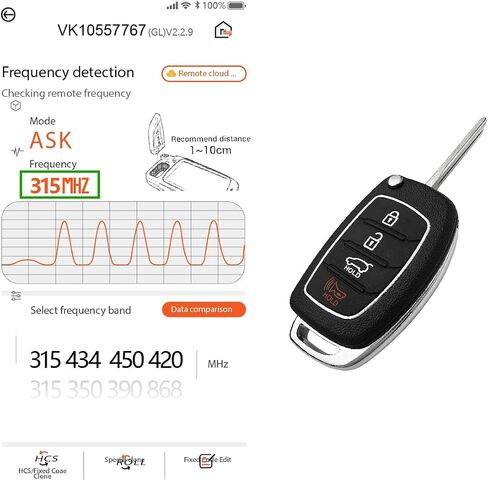 استبدال ل 2013 2014 2015 2016 هيونداي سانتا في مفتاح فوب التحكم عن بعد TQ8-RKE-3F04 4 أزرار 315 ميجا هرتز in Kuwait