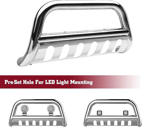 TAC Bull Bar متوافق مع 2024-2025 Toyota Tacoma Pickup Truck 3 "الفولاذ المقاوم للصدأ المصد الأمامي مصبغة الحرس فرشاة الحرس in Saudi Arabia