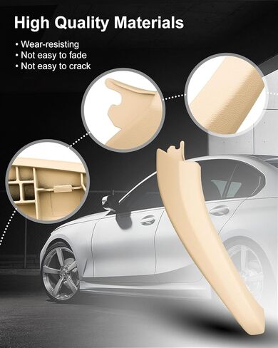 Door Handle Covers Fit for BMW X3 G01 X4 G02 F97 F98 2018 2019 2020 2021, Door Pull Handle Cover Right Passenger Side Beige in Saudi Arabia