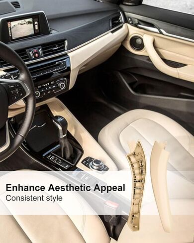 Door Handle Covers Fit for BMW X3 G01 X4 G02 F97 F98 2018 2019 2020 2021, Door Pull Handle Cover Right Passenger Side Beige in Saudi Arabia