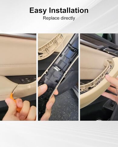 Door Handle Covers Fit for BMW X3 G01 X4 G02 F97 F98 2018 2019 2020 2021, Door Pull Handle Cover Right Passenger Side Beige in Saudi Arabia