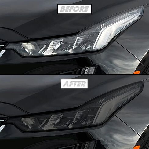 SlicKMod PreCut Vinyl SmoKe Tint for 2020-2022 Cadillac CT5 Headlight (1. Headlight, 20 percent DarK SmoKe) in Saudi Arabia