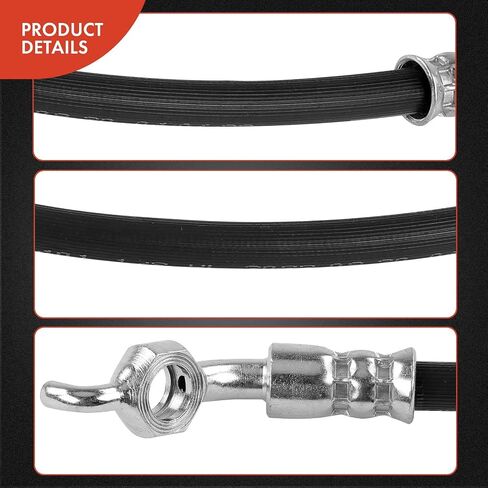 A-Premium Rear Driver or Passenger Brake Hydraulic Hose Compatible with Lexus Models - IS300 2001 2002 2003 2004 2005 - Replace# 9094702A29 in Saudi Arabia