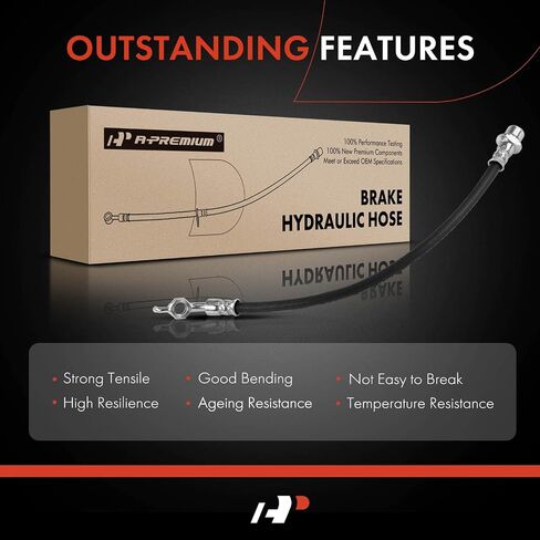 A-Premium Rear Driver or Passenger Brake Hydraulic Hose Compatible with Lexus Models - IS300 2001 2002 2003 2004 2005 - Replace# 9094702A29 in Saudi Arabia