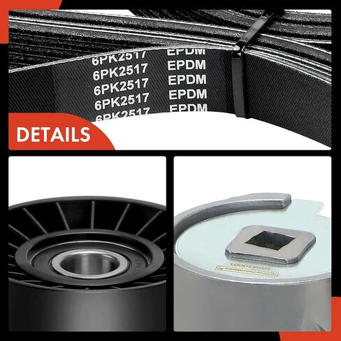A-Premium Engine Serpentine Drive Belt Kit Compatible with Ford Cars - F-150 F150, F-250 F250, F-350 F350, Bronco, 1993 1994 1995 1996 - OHV 5.0L in Saudi Arabia