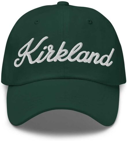 Kirkland Baseball Cap Kirkland Dad Hat Bold Baseball Script Connecticut CT Hat Embroidered Souvenir Gift in Saudi Arabia