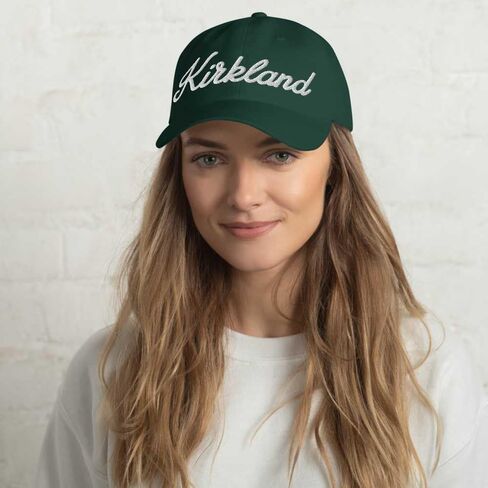 Kirkland Baseball Cap Kirkland Dad Hat Bold Baseball Script Connecticut CT Hat Embroidered Souvenir Gift in Saudi Arabia