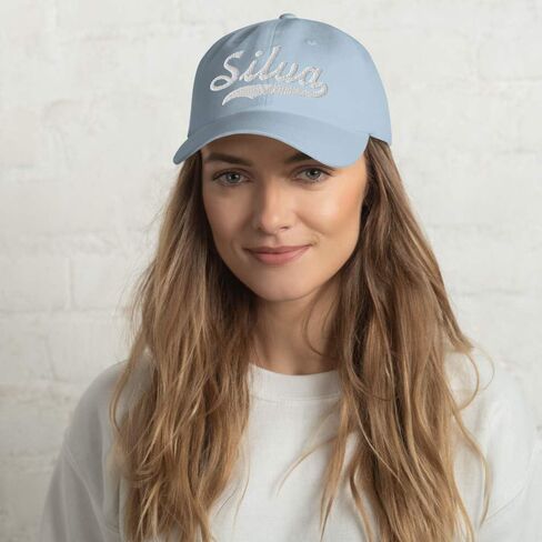Silva Hat Silva Baseball Hat Personalized Custom Last Name Cap Family Name Headwear Surname Cap Gift Unisex Adjustable in Saudi Arabia