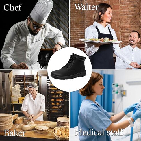 أحذية عمل غير قابلة للانزلاق للرجال أحذية مقاومة للانزلاق مقاومة للماء لخدمة الطعام الشيف المطبخ مطعم Zapatos Trabajo في الهواء الطلق للرجال المشي لمسافات طويلة كاجوال Chukka Boot in Kuwait