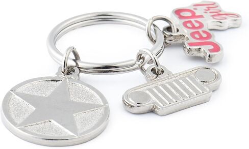 Jeep Girl Charm Custom Metal Keychain in Saudi Arabia