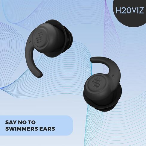 Pro Swim Ear Plugs | Waterproof, Reusable Silicone Earplugs for Swimming, Surfing, Snorkeling & All Water Sports (Green, Blue, Coral, 3 Pairs) in Saudi Arabia