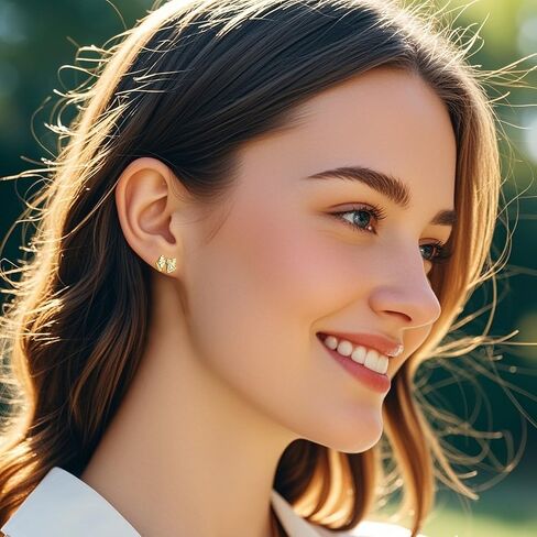 SLUYNZ Solid 925 Sterling Silver CZ Bow Post Earrings Studs for Women Teens Cute Bowknot Stud Earrings in Saudi Arabia
