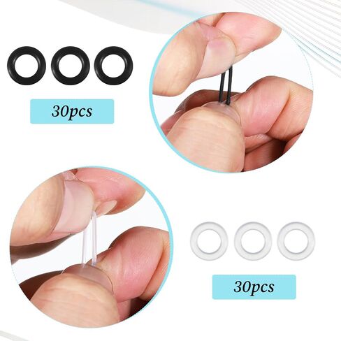 60 PCS Eyeglass Hinge Tighteners, Eyeglass Repair Kits and 2 PCS Screwdrivers Silicone Eyeglasses Frame Grips for Loose Temple Arms in Saudi Arabia