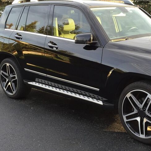 Spec-D Tuning Black Running Boards Side Step Bars Compatible with 2010-2015 Mercedes Benz GLK350 X204 in Saudi Arabia