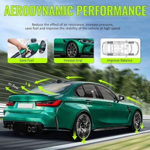 جناح سبويلر خلفي، متوافق مع 2011-2016 Scion tC، نمط RS غير مطلي باللون الأسود ABS الذيل غطاء سبويلر للشفاه، قطعة واحدة in Kuwait