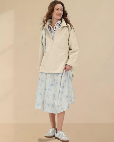 Locachy Women's Casual Oversized Polo Sweatshirt Lapel Long Sleeve Button Pullover Tops Fashion Outfits Clothes in Saudi Arabia