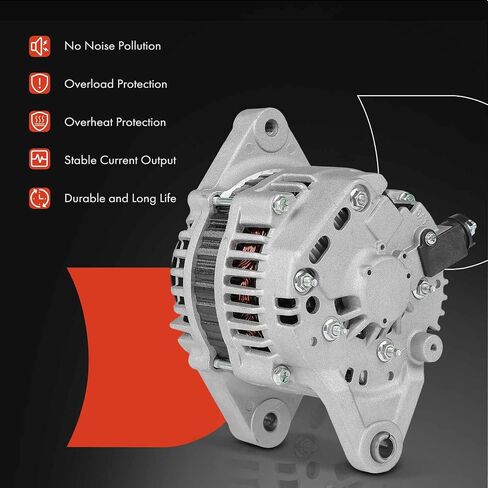 A-Premium Alternator Compatible with Nissan D21 1994, 2.4L, 12V 60A 1-Groove Pulley Clockwise, Replace# 2310056G00, 2310056G00R in Saudi Arabia