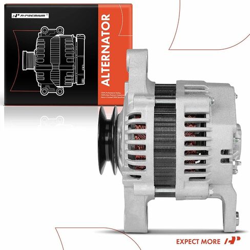 A-Premium Alternator Compatible with Nissan D21 1994, 2.4L, 12V 60A 1-Groove Pulley Clockwise, Replace# 2310056G00, 2310056G00R in Saudi Arabia