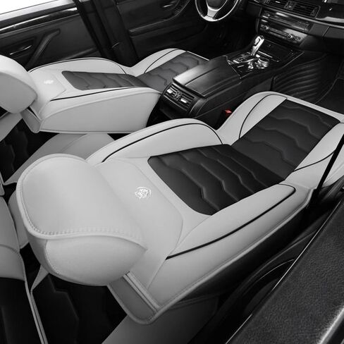 Car Seat Cover for Nissan Pathfinder 2011-2024, Gray Car Seat Covers, Waterproof Faux Leather, 5 Seats Full Set, Non-Slip, Wear Resistance, Suitable for All Seasons in Saudi Arabia