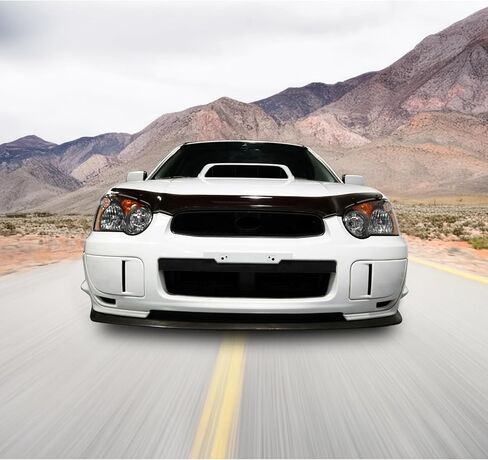 FREEMOTOR802 مصد الشفاه الأمامي، يناسب 2004-2005 Subaru Impreza جميع الموديلات باستثناء WRX STI، PP Air Dam Lower Chin Spoiler Body Kit (أسود غير مصبوغ، قطعة واحدة) in Saudi Arabia