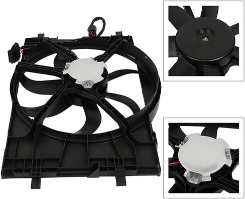 ECCPP Radiator Fan Assembly fit 2006-2009 for Ford for Fusion 2006 for Lincoln for Zephyr 2006-2009 for Mercury for Milan 621-041 621400 in Saudi Arabia