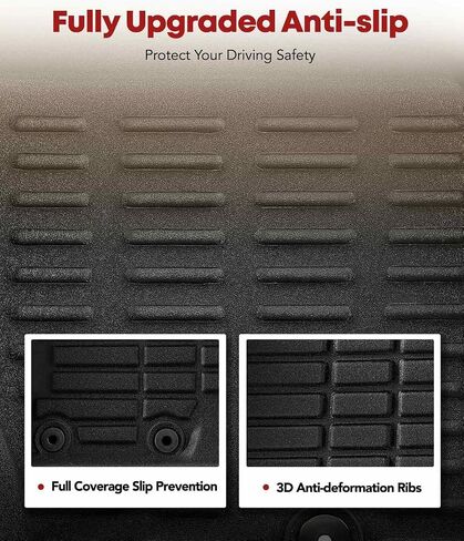 YHTAUTO Floor Mats Fit 2011-2015 Hyundai Sonata, TPE All Weather Car Mats Waterproof Anti-Slip Odorless Floor Liner, Interior Car Accessories Front & 2nd Row Liner in Saudi Arabia