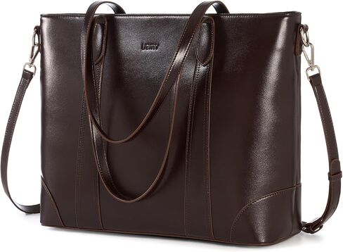 Leather Tote Bag for Women, Large Tote Handbags with Top Handle, Vintage Leather Tote Purse with Adjustable Strap in Kuwait