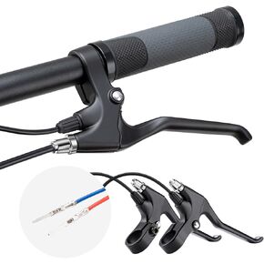 عتلات فرامل 2 دبوس للدراجات الكهربائية، مقابض شريط مقبض رافعة الفرامل 2 أسلاك قطع غيار الدراجة الإلكترونية اليسرى واليمنى (زوج واحد) in Kuwait