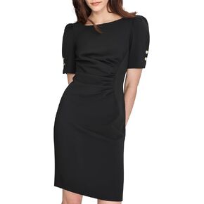 فستان نسائي من DKNY بأكمام قصيرة وأزرار in Kuwait