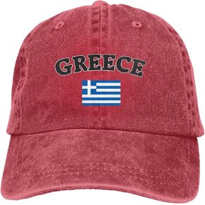 Greek Flag of Greece Denim Hats for Mens Womens Baseball Caps Casquette Black in Saudi Arabia
