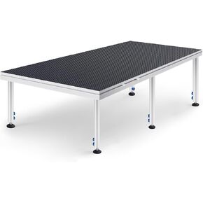 Tandefio 4' x 4' Portable Stage with Height Adjustable Riser (24" -40") Platform Modular System Stage Easy to Carry Assemble for Events Performances at School Auditoriums Concerts Restaurants Bars in Kuwait