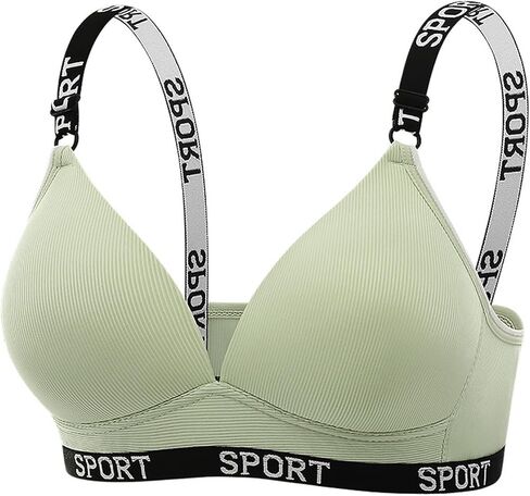 Women's Wireless T-Shirt Bra No Underwire Tshirt Bralettes with Support V Neck Push Up Comfortable Everyday Bras in Saudi Arabia