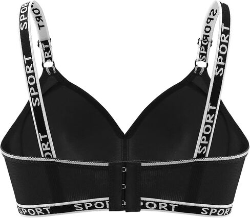 Women's Wireless T-Shirt Bra No Underwire Tshirt Bralettes with Support V Neck Push Up Comfortable Everyday Bras in Saudi Arabia