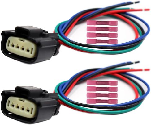 2pcs 4-Pin Fog Lamp Fog Light Connector Pigtail Compatible with Ford F-150 F150 2021-2023 33471-0469 Wire Harness in Saudi Arabia