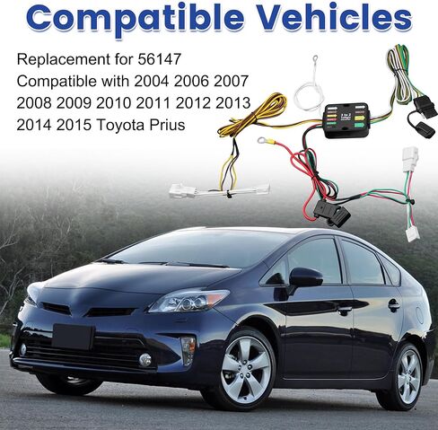 55580 Vehicle-Side 4 Pin Connector Wiring Harness Kit Fit for 2004-2010 Toyota Sienna in Saudi Arabia