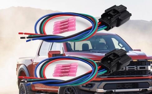 2pcs 4-Pin Fog Lamp Fog Light Connector Pigtail Compatible with Ford F-150 F150 2021-2023 33471-0469 Wire Harness in Saudi Arabia